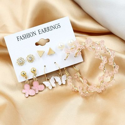 6pairs pink colour earring_img_0
