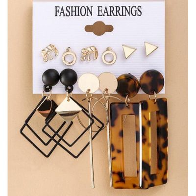 leopard design 6pairs earring_img_0