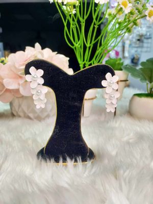 3 flower long stud earrings_img_5
