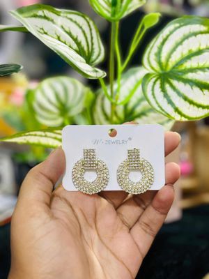 Circular geometric drop earring_img_0