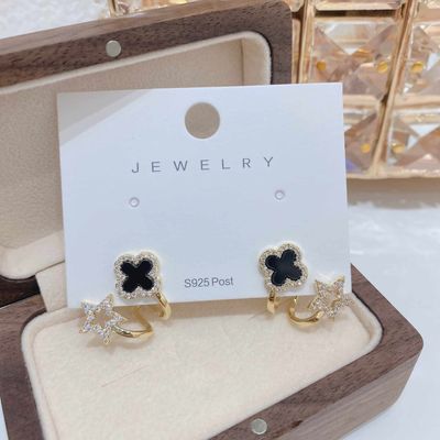 Flower pentagram earring_img_0