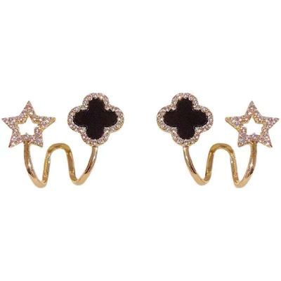 Flower pentagram earring_img_1