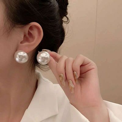 Round pearl earrings_img_1