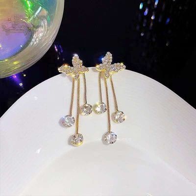 3 stone Butterfly Earring_img_1