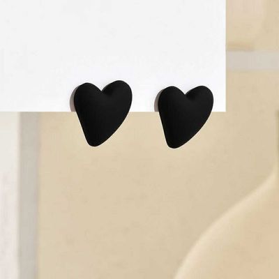 Alloy Heart stud earrings_img_1