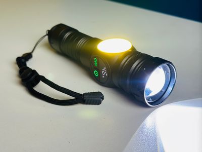 GearUP K60 Rechargeable Flashlight 10W COB + LED Torchlight_img_5