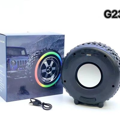 G2389 Wireless Speaker Mini Portable Tire Speaker Rgb Led Lighting Music Speaker_img_1