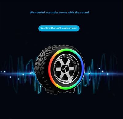 G2389 Wireless Speaker Mini Portable Tire Speaker Rgb Led Lighting Music Speaker_img_2