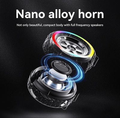 G2389 Wireless Speaker Mini Portable Tire Speaker Rgb Led Lighting Music Speaker_img_5