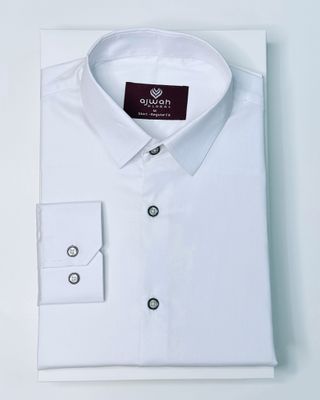 Classic White Solid Shirt – Premium Cotton_img_1