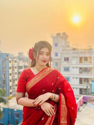 Elegant Red Handloom Sharee_img_5