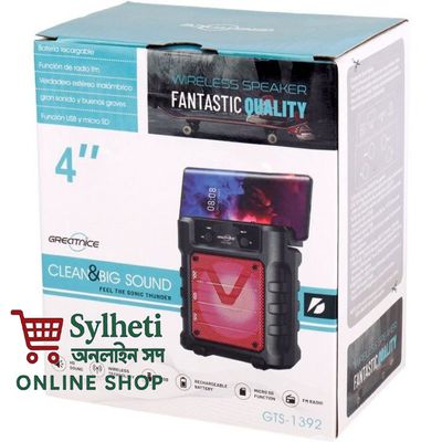 GREATNICE GTS-1392 Bluetooth, USB, TF Card & FM Radio Supported RGB Lighting 4 Inch Driver Speaker_img_4