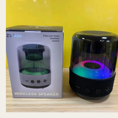 Z5 mini Bluetooth 5.1 speakers Outdoor waterproof noise reduction subwoofer LED dazzling light_img_2