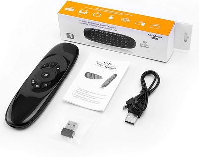 C120 Original Wireless Rechargeable 2.4 GHz Fly Air Mouse Keyboard_img_1