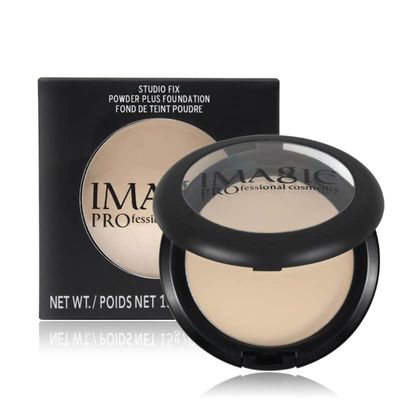 IMAGIC Pressed Powder Studio Fix Compact – Natural 2 | Long-Lasting Matte Finish Face Powder | 00346_img_0
