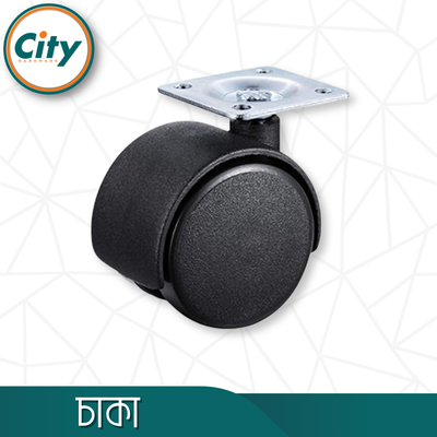 ১ পিস ২ ইঞ্চি কম্পিউটার টেবিল চাকা ফ্ল্যাট প্লেট চাকা ব্রেক ছাড়া_img_1