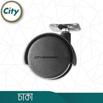 ১ পিস ২ ইঞ্চি কম্পিউটার টেবিল চাকা ফ্ল্যাট প্লেট চাকা ব্রেক ছাড়া_img_2