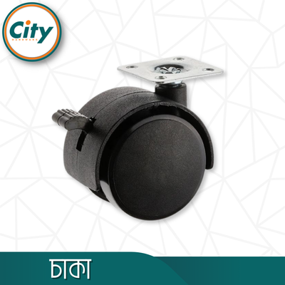 ১ পিস ২ ইঞ্চি অফিস কম্পিউটার টেবিল চাকা ফ্ল্যাট প্লেট চাকা ব্রেক সহ_img_1