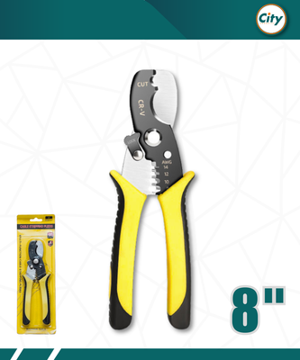 ৮ ইঞ্চি ২ ইন ১ কেবল কাটার এবং ওয়্যার স্ট্রিপার_img_0