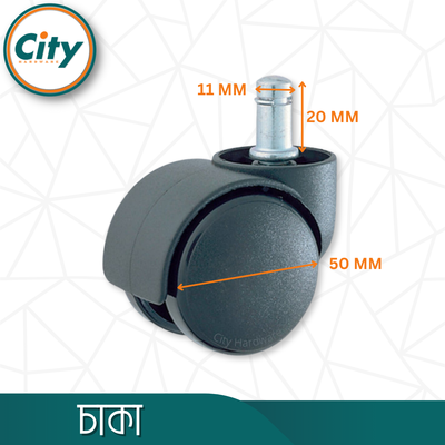 ৫ পিস সেট চেয়ার চাকা হোম অফিস কম্পিউটার চেয়ারের জন্য পুশ সিস্টেমের হুইল_img_4