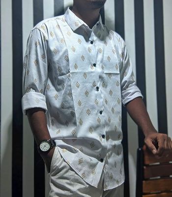 Exclusive white print shirt_img_1