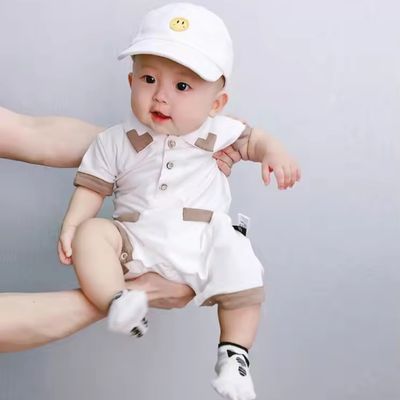 Baby British Officer Romper Dress with Cap (0 to 18 months)_img_2