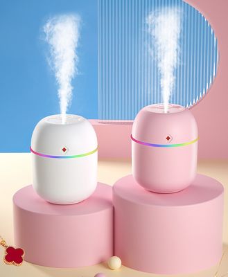 Portable Lighting Mini Humidifier, USB Personal Desktop Air Humidifier for Baby Bedroom Travel Office Home with Light, Cool Mist Humidifier, Essential Oil Diffusers, Cool Mist Humidifiers (220 ML)_img_2