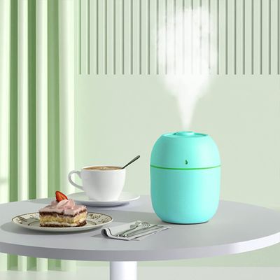 Portable Lighting Mini Humidifier, USB Personal Desktop Air Humidifier for Baby Bedroom Travel Office Home with Light, Cool Mist Humidifier, Essential Oil Diffusers, Cool Mist Humidifiers (220 ML)_img_3