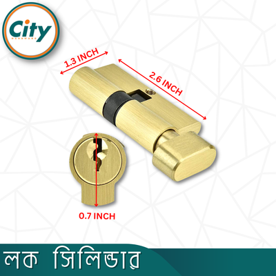 হ্যান্ডেল লক সিলিন্ডার লক লিভার ওয়ান সাইড চাবি ওয়ান সাইড নব ছোট আকারের হ্যান্ডেল লকের জন্য_img_4