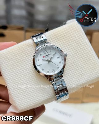 Curren 9105 Ladies Chain Watch- Silver Dial- Silver Bezel- Silver Chain- TF Code CR989CF_img_4