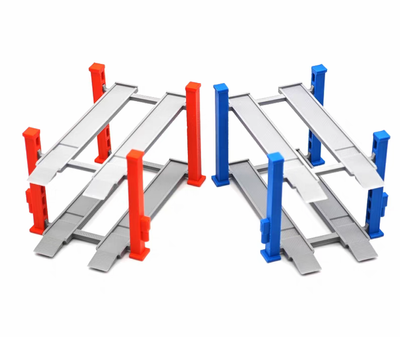 1:64 Adjustable Height Double Layer Car Repair Lift Platform (Red)_img_1
