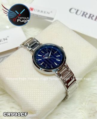 Curren 9109 Ladies Chain Watch- Blue Dial- Silver Bezel- Silver Chain- TF Code CR991CF_img_10