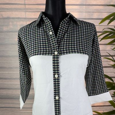 Chic Black & White Checkered Panel Cord Set_img_1