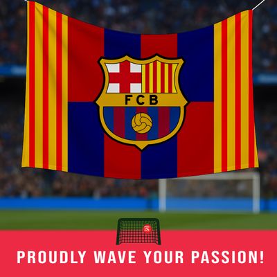 FC Barcelona Premium Club Flag – Show Your True Colors!