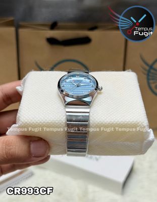 Curren 9110 Ladies Chain Watch- Light Blue Dial- Silver Bezel- Silver Chain- TF Code CR993CF_img_7