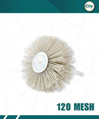 ১ পিস অ্যাব্রেসিভ নাইলন হুইল ব্রাশ ১২০ গ্রিট সাদা CNC Brush_img_0