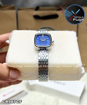 Curren 9093 Ladies Chain Watch- Blue Dial- Silver Bezel- Silver Chain- TF Code CR987CF_img_7