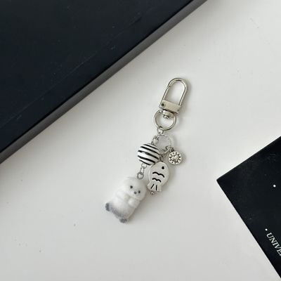 Flocked animal key chain_img_4