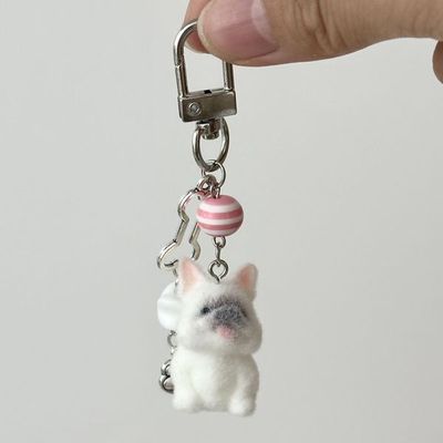 Flocked animal key chain_img_8