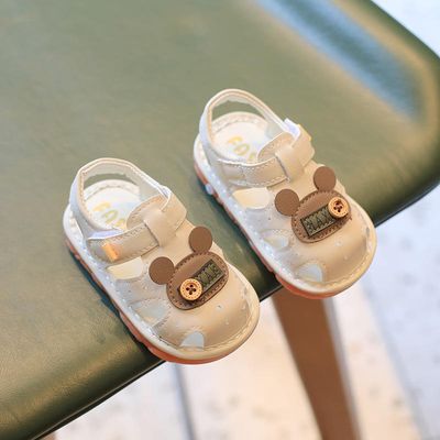 Baby Summer Beach Bottom Bear Squeaky Sandal (6 to 22 months)_img_3