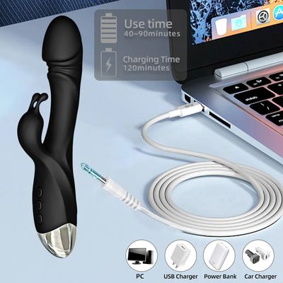 Rabbit G Spot Vibrator Powerful Clitoris Stimulator Vagina Nipple Massage Female Masturbator Dildo Silent Sex Toy for Women 18+_img_5