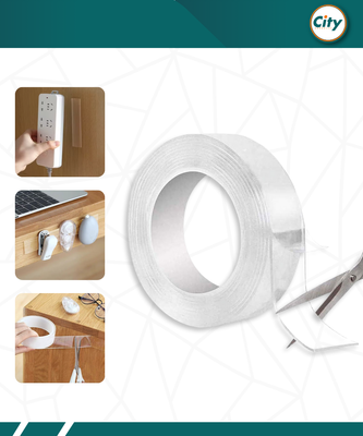 ৫ মিটার ডাবল সাইড আঠার স্বচ্ছ ম্যাজিক টেপ_img_0