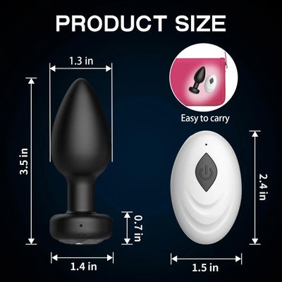 Anal Plug Vibrator 10 Frequency Butt Plug Prostate Massager Wireless Remote Control Adult Sex Toys for Men and Women and Couples_img_1