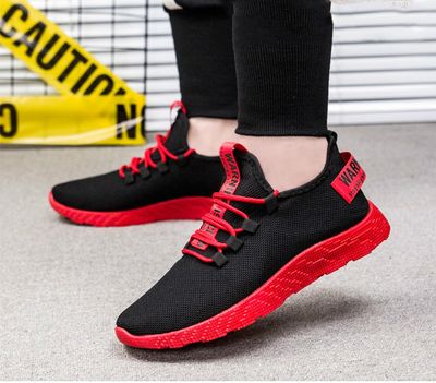 Warrior Blaze Mesh Sneakers- Black & Red Edition (RC)_img_8