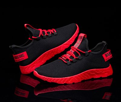 Warrior Blaze Mesh Sneakers- Black & Red Edition (RC)