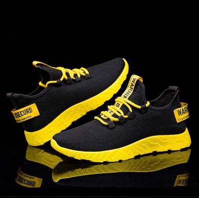 Warrior Blaze Mesh Sneakers- Black & Yellow Edition (YC)