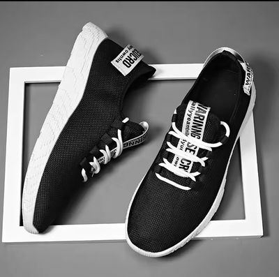 Warrior Blaze Mesh Sneakers -Black & White Edition (WC)_img_3