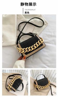 Solid Color Texture Trendy  Square bag Available in stock_img_0