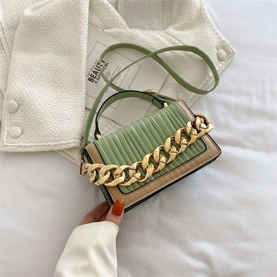 Solid Color Texture Trendy  Square bag Available in stock_img_2