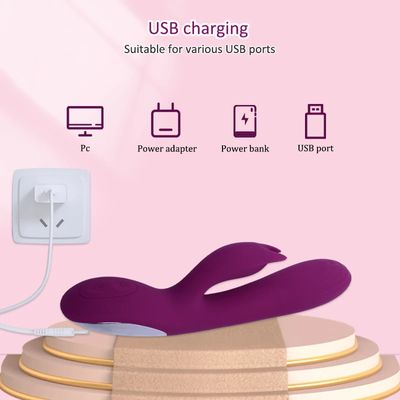 G Spot Rabbit Vibrator For Women Clitoris Nipple Dual Stimulator Vagina Massager 2 in 1 Masturbator Dildo For Adult Sexy Toys_img_3